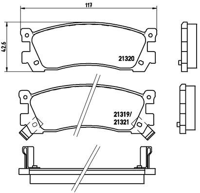 Brembo remblokken set P 59 043 – Premium