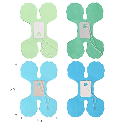 Image of Blue-Green Party-Decorations Streamers Garland - 157Ft Four-Leaf Clover Hanging Banner, Jungle Theme Party Supplies Spring Summer Birthday Baby Bridal Shower Decor Hugtmr
