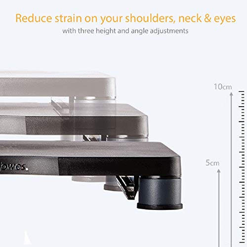Fellowes Supporto Monitor Standard regolabile, Grigio Grafite
