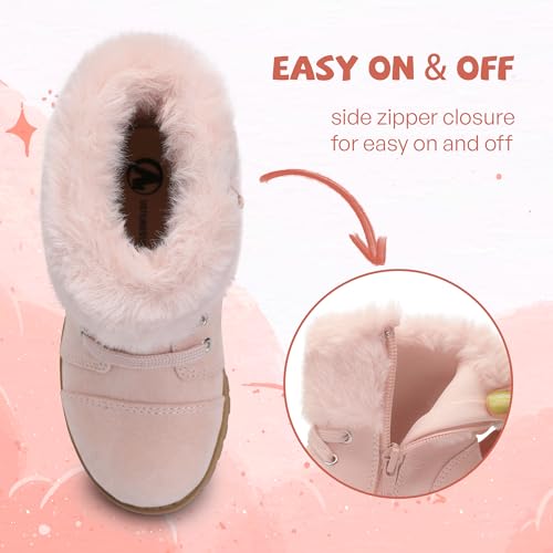 shoeslocker Girls' and Toddler Warm Lightweight Winter Boot Seasonal Fashion4