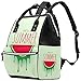 Xingruyun Wickelrucksack Sommerliche Wassermelone Wickeltasche Wasserdicht Babytasche Multifunktional Rucksack Reisetasche Für Mama Und Papa 27x20x36.5cm