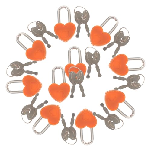 Amosfun 10 Juegos De Accesorios De Llave De Bloqueo De Corazón Para Baúl De Juguetes Mini Cerradura En Forma De Corazón Cerradura Pequeña Para Diario Mini Cerradura Para Diario Libro