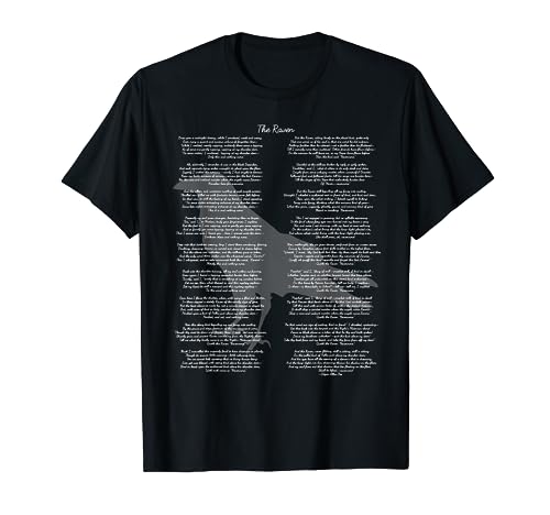 The Raven by Edgar Allan Poe, Full Poem T-Shirt