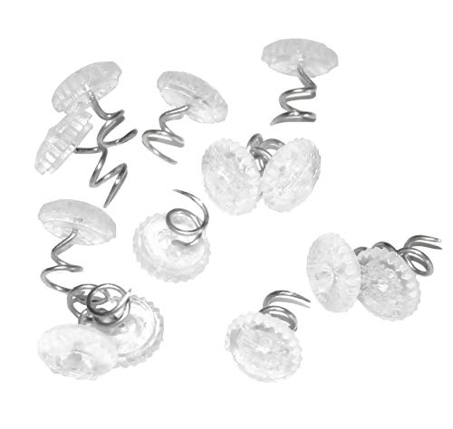 Attmu Clear Heads Twist Pins for Upholstery, Slipcovers and Bedskirts, 0.75 Inches, Set of 50 #1