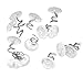 Attmu Clear Heads Twist Pins for Upholstery, Slipcovers and Bedskirts, 0.75 Inches, Set of 50