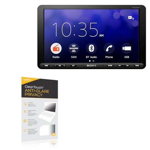 BoxWave Screen Protector Compatible With Sony XAV-AX8000 - ClearTouch Anti-Glare Privacy (2-Pack), Privacy Screen Protector Flexible Film Anti-Glare