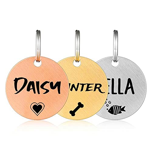 Nicovang Personalisierte Hundemarke mit Gravur