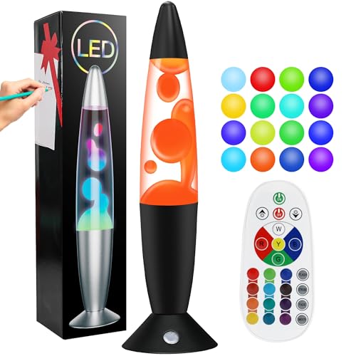17 Color Changing Liquid Motion Lamp with Remote Relaxing Night Light