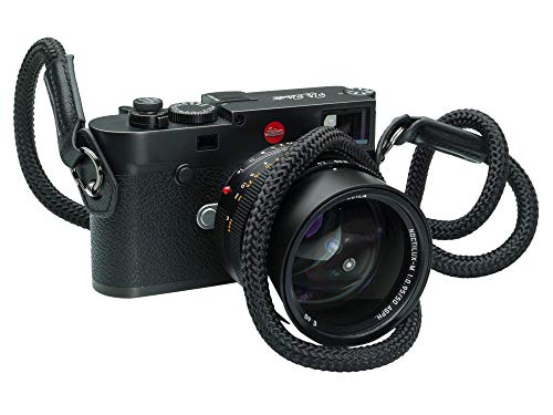 Vi Vante Cliffhanger Noir Blackout Rope Camera Strap Nappa Leather Ends Built in Side Protection 47 Long