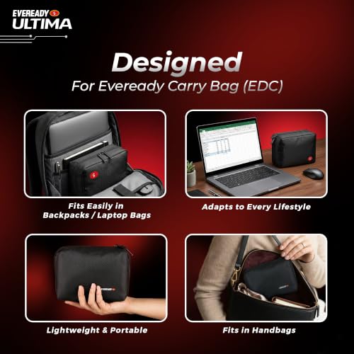 Image of Eveready EDC Kit Bag 10000mAh Power Bank, Perfect for Rakhi Gift