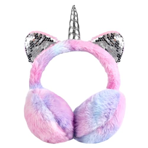 Orejeras de unicornio para niñas el regalo ideal de felpa suave