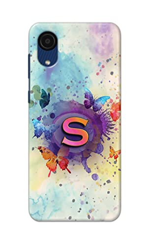 Image of PRINTFIDAA� Printed Hard Back Cover Case for Samsung Galaxy A03 Core Back Cover (Alphabet S) -2808