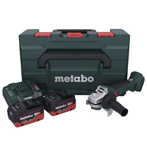 Metabo W 18 BL 9 125 Meuleuse d'angle sans fil 18 V 125 mm Brushless + 2x batterie 5 5 Ah + chargeur + metaBOX - vue 2