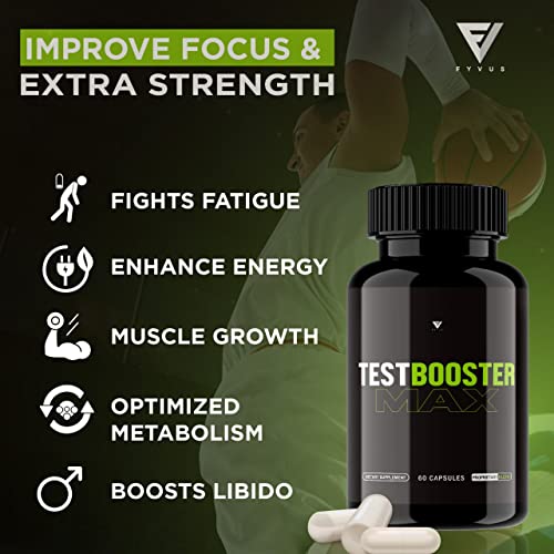 Test Boost Max For Men Testboostmax, Testbooster Testosterone Booster Supplement Pills Muscle Growth Libido Pre Workout Support With Tongkat Ali, Boron, Saw Palmetto, Horny Goat Weed (60 Capsules) #TOP3