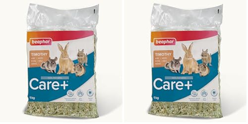BEAPHAR – Care+ – Timothy, Foin de Phléoles pour Rongeur et Lapin – Riche en Fibres – Participe à l'usure Naturelle des Dents – Bonne Digestion –...