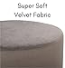 BIRDROCK HOME Round Ottoman Foot Stool – Soft Padded Modern Stool Design – Ideal for Living Room, Bedroom – Compact Footrest, Vanity Chair, Small Furniture – Foam Seating, Decorative Accent (Grey)