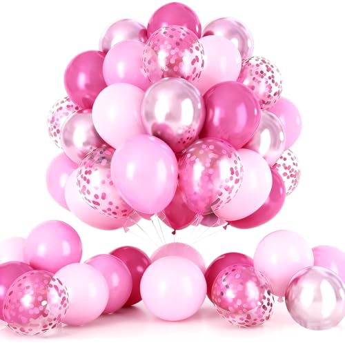 Ballon rose métallisé de fête pour une décoration d'anniversaire de mariage réussie