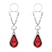 vcmart 2Pcs Fake Nipple Rings Dangle Non Pierced Stainless Steel Faux Body Piercing Jewelry