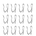 100 Pieces Metal Curtain Hooks Curtain Clips Curtain Hooks for Drapes - HYHP Pin-on Drapery Hooks for Curtains Stainless Steel Hooks (1.37" in Length) for Curtains