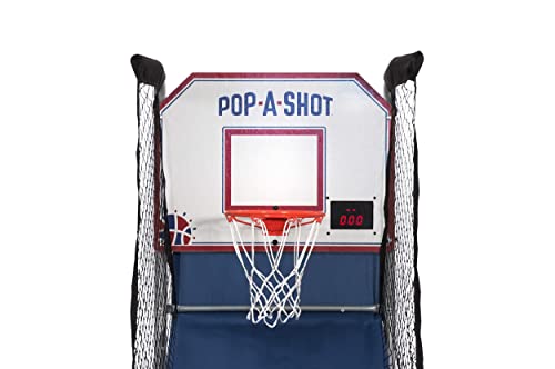 Pop-A-Shot Official Home Single Shot Basketball Arcade Game - 10 Different Games - 6 Audio Options - Near 100% Scoring Accuracy - Large Led Scoreboard #TOP5