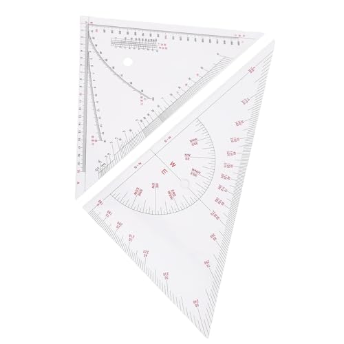 Luocute Schiffszeichnungsdreieck-Lineal Set
