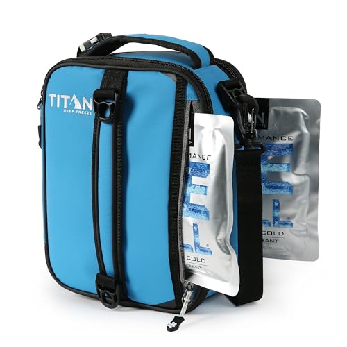 Arctic Zone Titan High Performance Insulated Expandable Lunch Pack, Process Blue 8 in x 4 in x 10.25 in