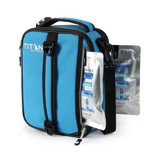 Arctic Zone Titan High Performance Insulated Expandable Lunch Pack, Process Blue 8 in x 4 in x 10.25 in