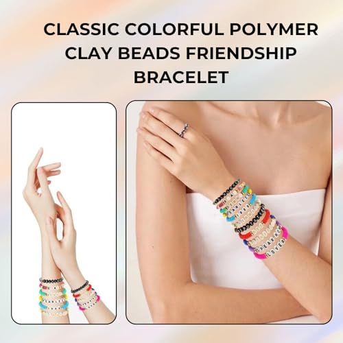 beyonday Matching Friendship Bracelets for Best Friend Heart Energy Stone Beads Couple Relationship Bracelets Valentines Day Gifts for Girlfriend Boyfriend Cosplay Costume Accessories, 11pcs Pack,2