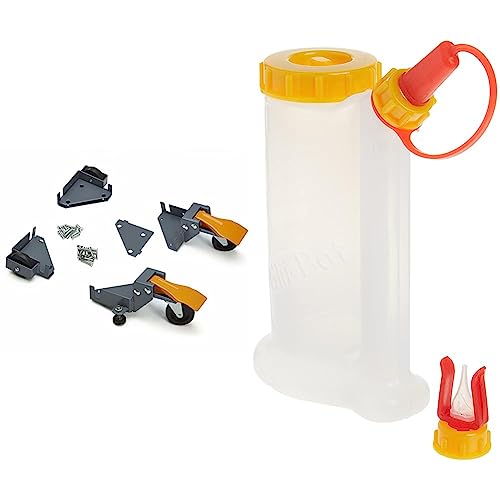 Image of Bora Portamate Mobile Base Kit PM-1100 - Heavy Duty, Universal, Customizable, Adjustable Rolling Set 400 lb Capacity & Wood Glue Dispenser, 16 Oz Btl, Drip Less