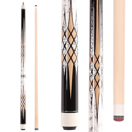 Bili Biliard 58 inch Canadian Maple Billiard Pool Cue Stick, 13mm 1/2 Maple Billiard Pool Stick, House Bar Pool Table Sticks for Men(Numerous Styles to Choose from) (P18)