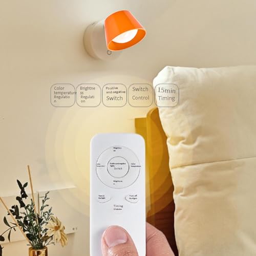 Aplique de pared LED interior regulable recargable para sala 3