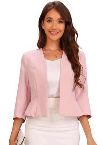 Allegra K Donna Blazer Elegante per Giacca da Lavoro Business