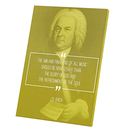 Affiche Bach quotes poster toile musique motivante pour bureau mélomane