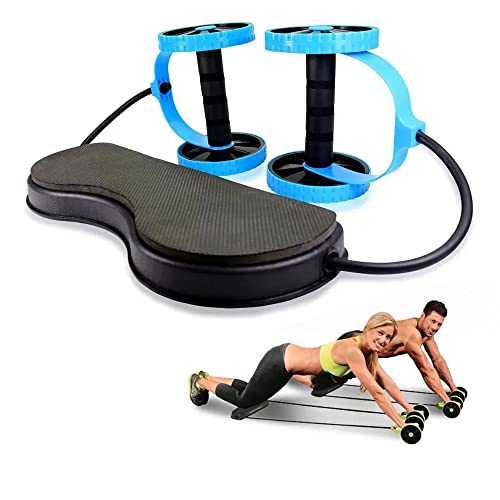 Kit Treino Completo Musculação Exercícios Elástico Roda Casa