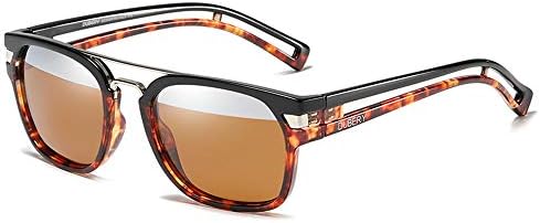 DUBERY Polarized Sunglasses for Men Women Fashion Square Vintage Sun Glasses Sport Driving Retro Mirror Luxury Brand