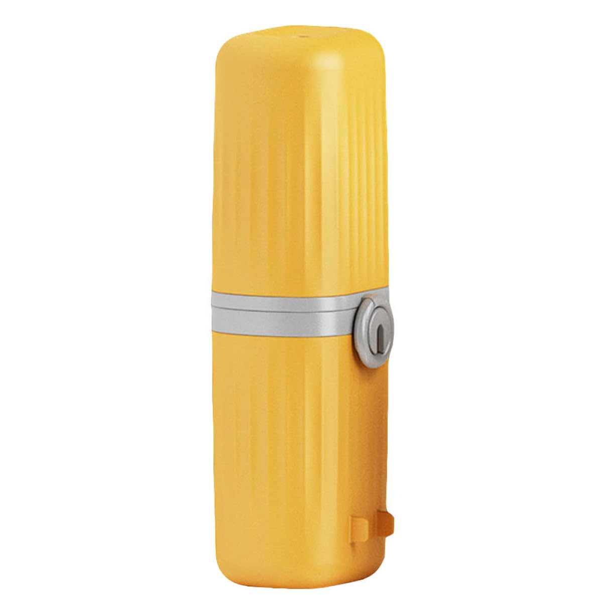 minkissy Juego de 4 Vasos de Enjuague bucal, Bolsa de Transporte con imán para Cepillo de, Amarillo, 21X7.5X7.5CM, Organizador de Bolsas