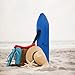 MT MALATEC Strandliege mit Tragetasche Klappbar Belastbar bis 110 kg Wasserdicht Garten Tarasse Strand Camping Stahl Blau 23563
