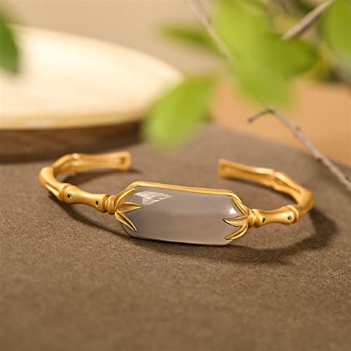 Artisanat d'or feuille de bambou : le cadeau d'exception en jade de Hetian