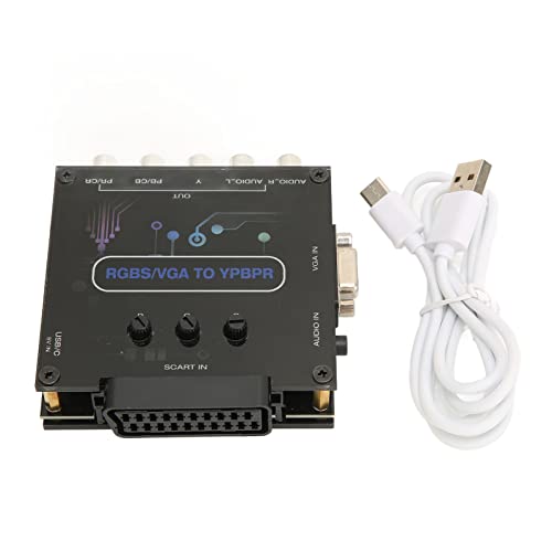 Rgbs Vga Scart To Ypbpr Component Converter, Video Converters For Retro Game Console Arcade Boards For Sfc For Genesis For N64 For Dreamcast For Wii For Md For Saturn #TOP5