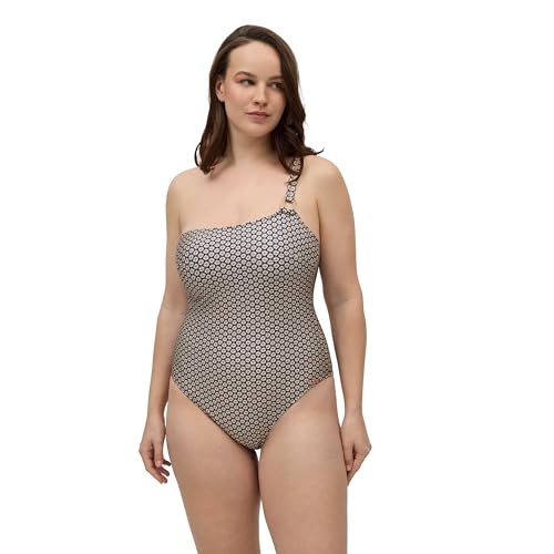 YSABEL MORA Bañador Reductor Asimétrico con Brillo Copa C Compresión Alta Moldea y Define Figura Estilo Clásico con Aro y Relleno Extraíble para Máxima Comodidad y Sujeción Colección