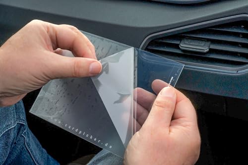Cardpicker Glasmagnet Parkausweishalter Windschutzscheibe Parkausweis Halter Hülle -Parklizenz- selbsthaftend ADAC geprüft