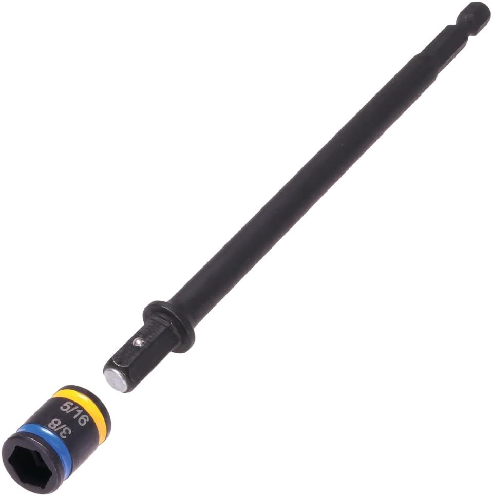 Malco MSHXLC1 6 in. C-RHEX Cleanable, Reversible Magnetic Hex Drivers (5/16″ and 3/8″)- 2 pack