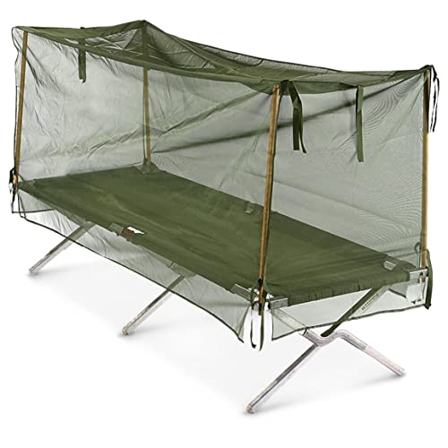Surplus U.S. Military Mosquito Net with Poles, New