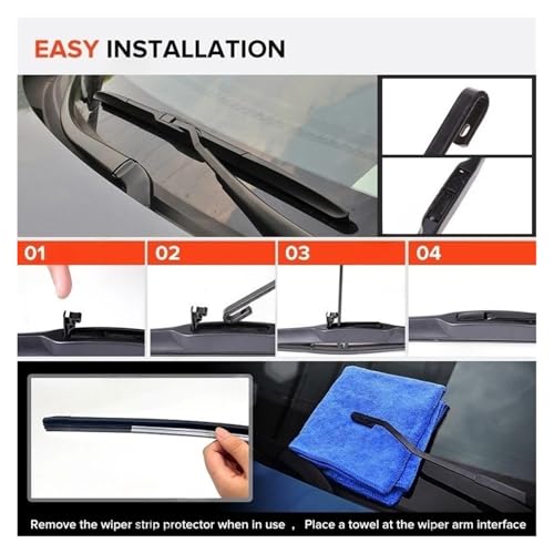 Parabrisas sin rayas con escobillas Swift Hatchback 2004-2010 juego de tres 5