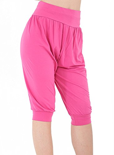 Candid Styles Womens Shorts Cropped Harem Pants 3/4 Baggy Ali Baba Yoga Trousers Stretch Leggings 8-26