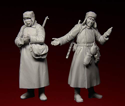 Kit de Figuras de Resina 1/35 136 Soldados Rusos Sin Pintar miniatura 3