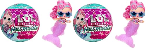 L.O.L. Surprise! Mermaids Tots - Peques de Moda con Colas Que Cambian de Color - Adecuado para Coleccionistas, Niñas y Niños Mayores de 4 Años (Paquete de 2)