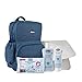 Chicco Borsa Zaino Fasciatoio, Zainetto Mamma Multifunzione, Con il Necessario per il Cambio, Soluzione per Viaggi, fasciatoio neonato, Igiene Fuori Casa, Kit Natural Sensation e Salviettine immagine