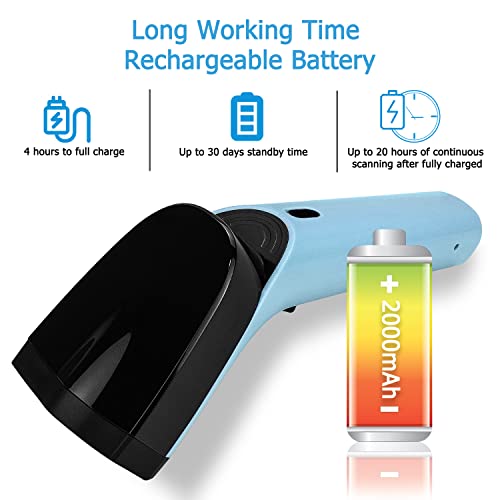 Zacoora Wireless Qr Barcode Scanner Bluetooth 3-In-1 Handheld Bar Code Reader, Rechargeable 1D 2D Pdf417 Scanner Gun - Ds750 #TOP3