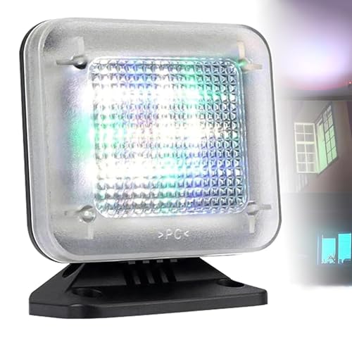 LED-lampa Fake TV Simulator Light, Fake TV Simulator, Night Security Light, Anti-inbrott och stöldavskräckande ljus Timer Sensor, inbyggd ljuskälla sensor, Auto Power On, for hemsäkerhet inbrott